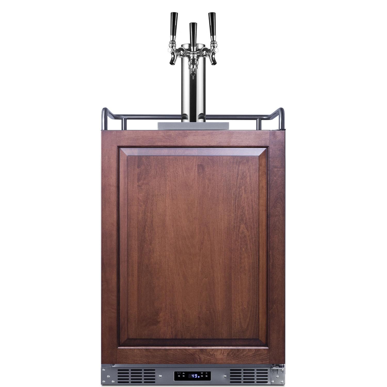 Summit SBC682PNRTRIPLE 24-Inch 5.6 Cu. Ft. Built-In Kegerator - Custom Panel thumbnail