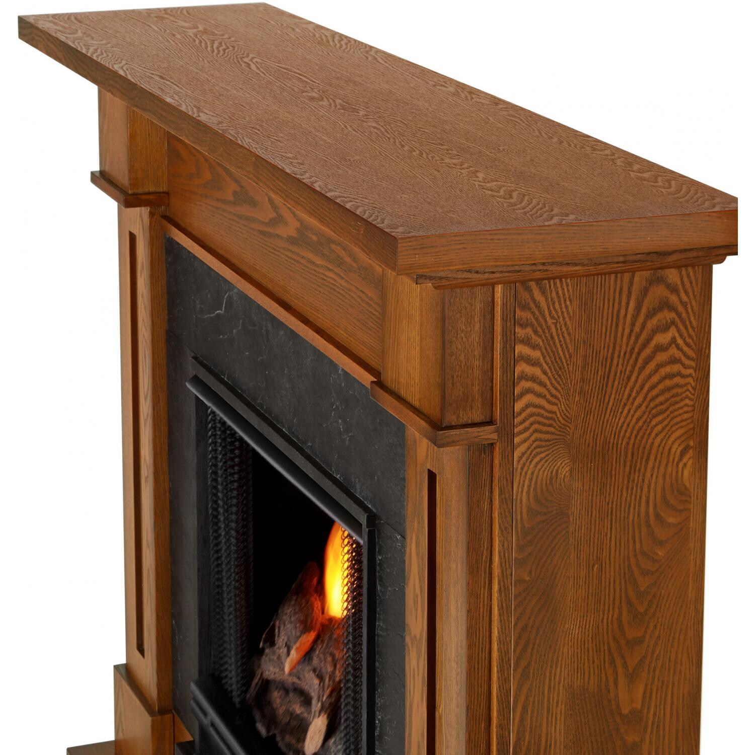 Real Flame Kipling Gel Fireplace - Corner - Burnished Oak thumbnail