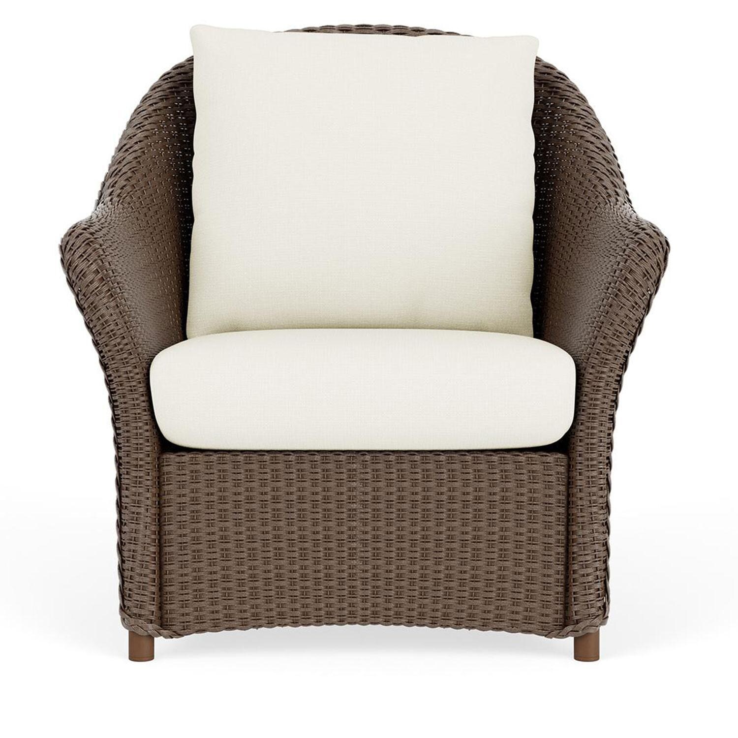 Weekend Retreat Lloyd Loom Club Chair in Bark/Sailcloth Salt by Lloyd Flanders