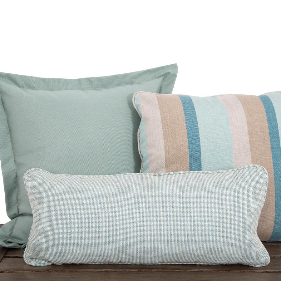 Sunset West - PP-Spa - Bazaar Sunbrella Pillow Pack - Set Of 6 - Spa - Pillow Closeup thumbnail