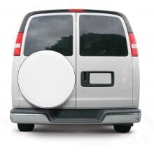 Classic Accessories Custom Fit Spare Tire Cover - 25-1/2 - 26-1/2 Inch Diameter - Snow White image