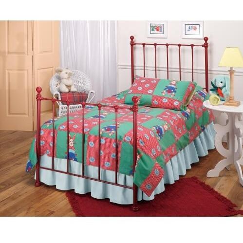 Hillsdale Molly Red Metal Bed Set With Frame And Trundle - Twin - 1087BTWHTR