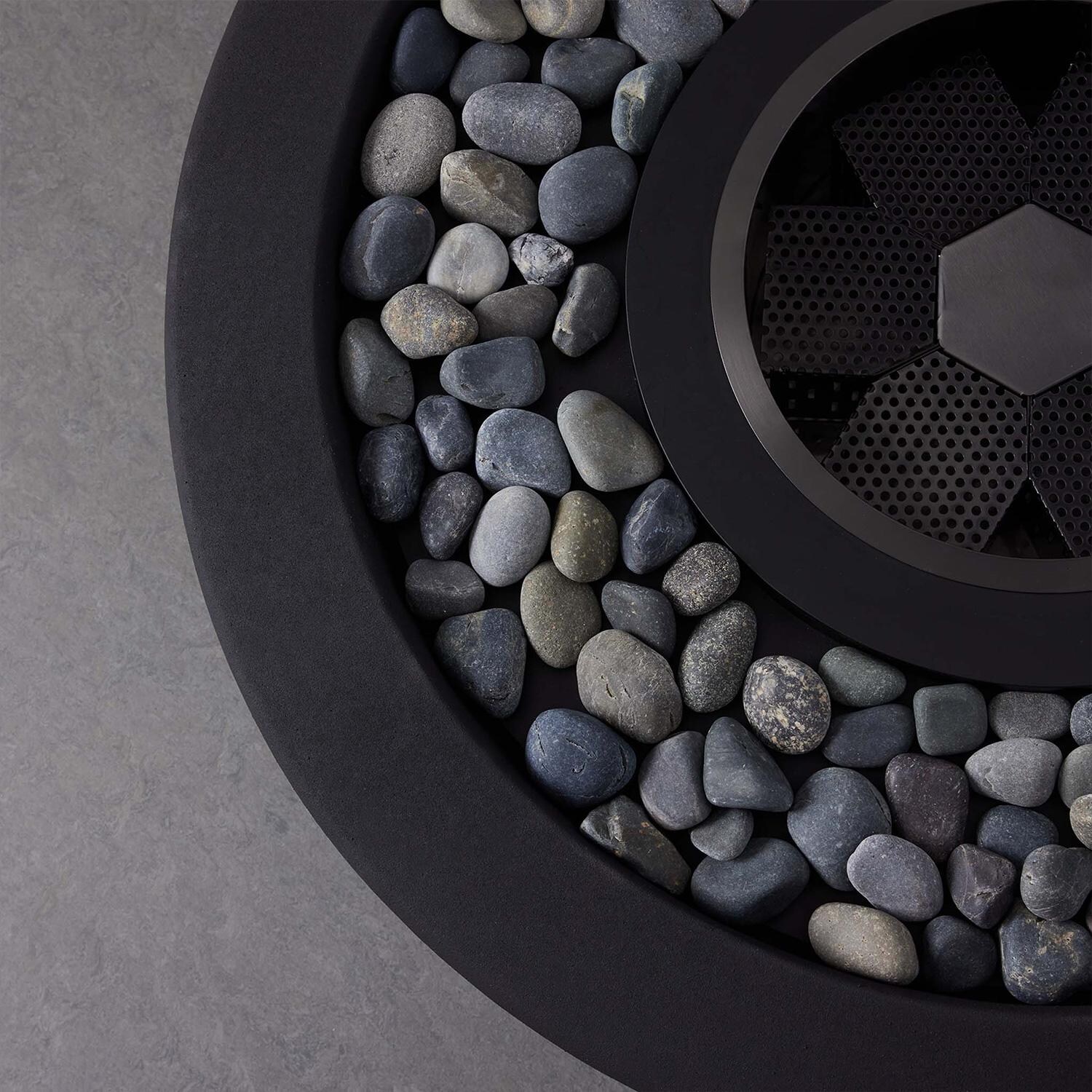TerraFlame Hestia Bioethanol Fire Pit - Graphite - Detail 2 thumbnail