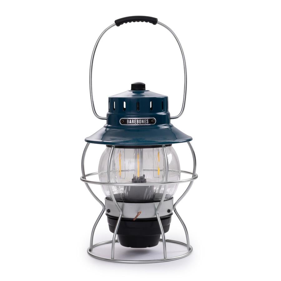 Barebones Living Railroad Lantern - Ocean Blue - LIV-181