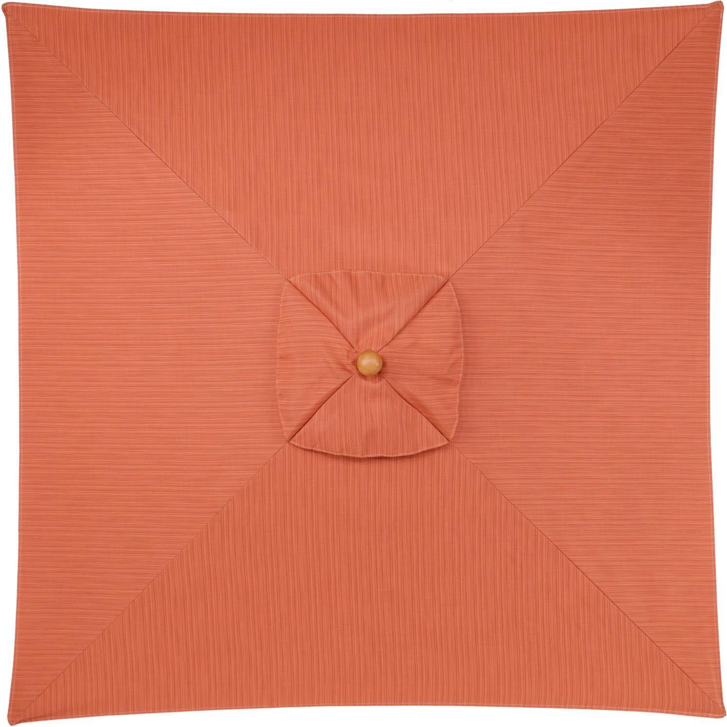 Oxford Garden 6 Ft. Square Wood Patio Market Umbrella - Top thumbnail