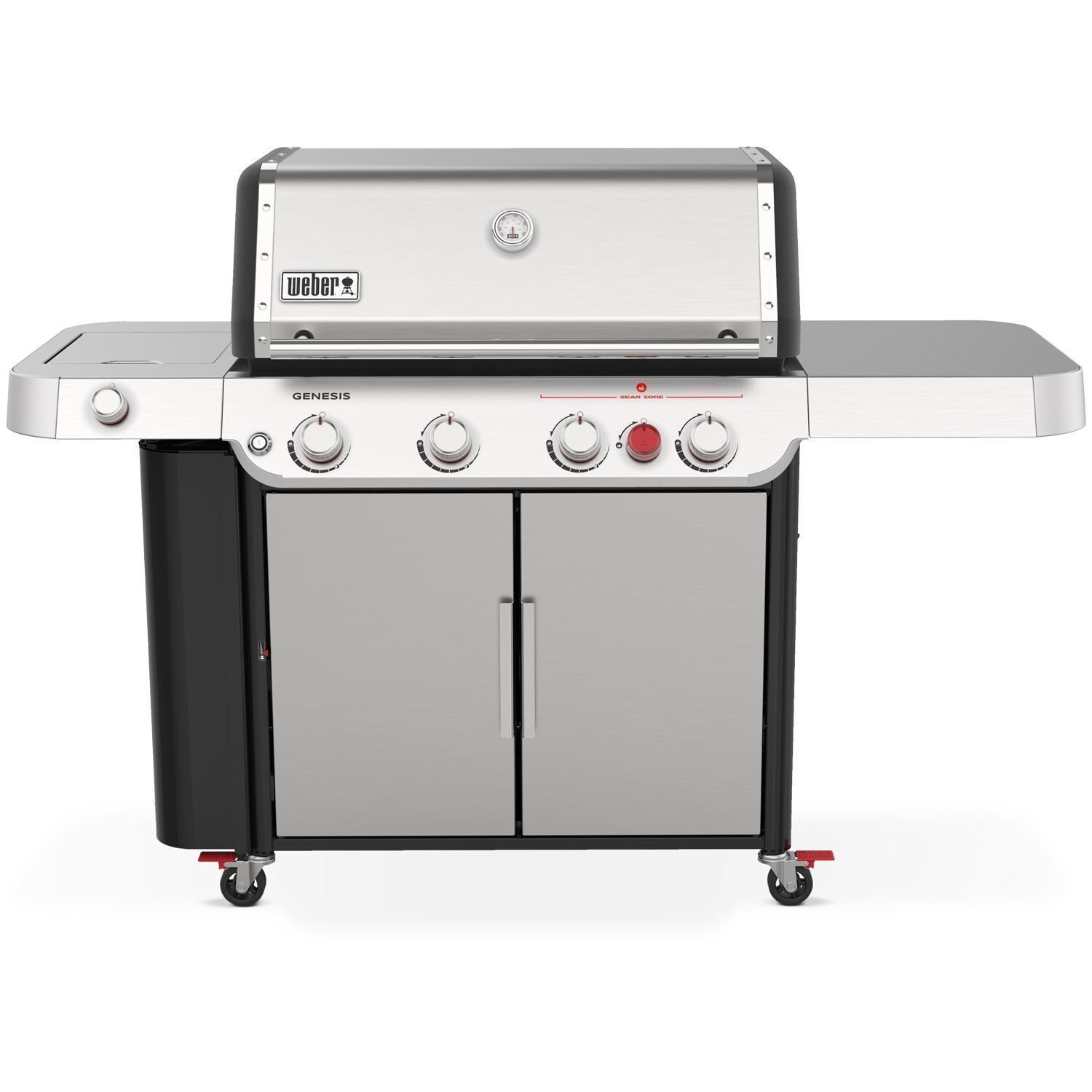 Weber Genesis S-435 Propane Gas Grill w/ Sear Zone & Side Burner - Stainless Steel - 36400001