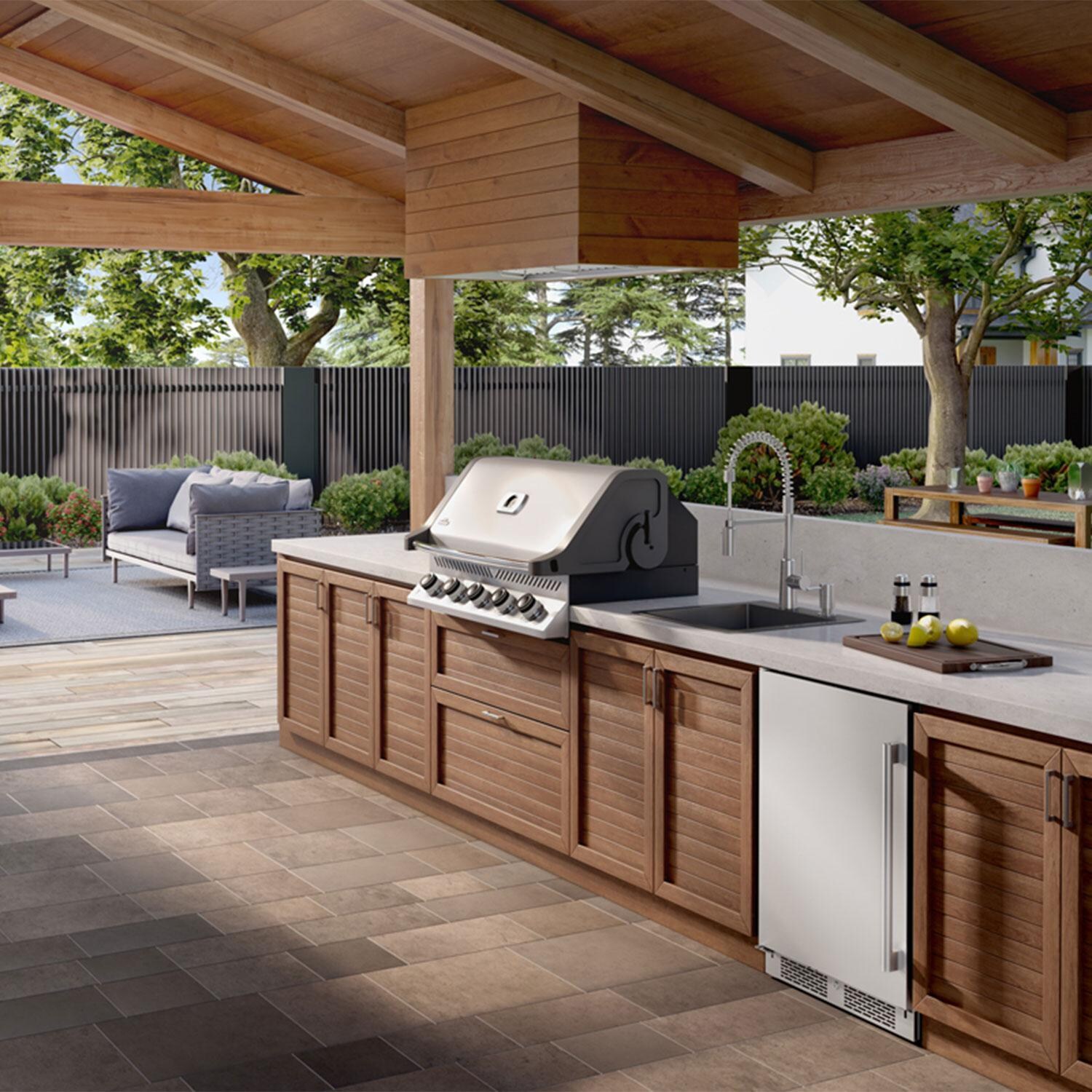 Zephyr AK9846BS 48-Inch Spruce Outdoor Wall Hood Insert - Patio - Lifestyle thumbnail