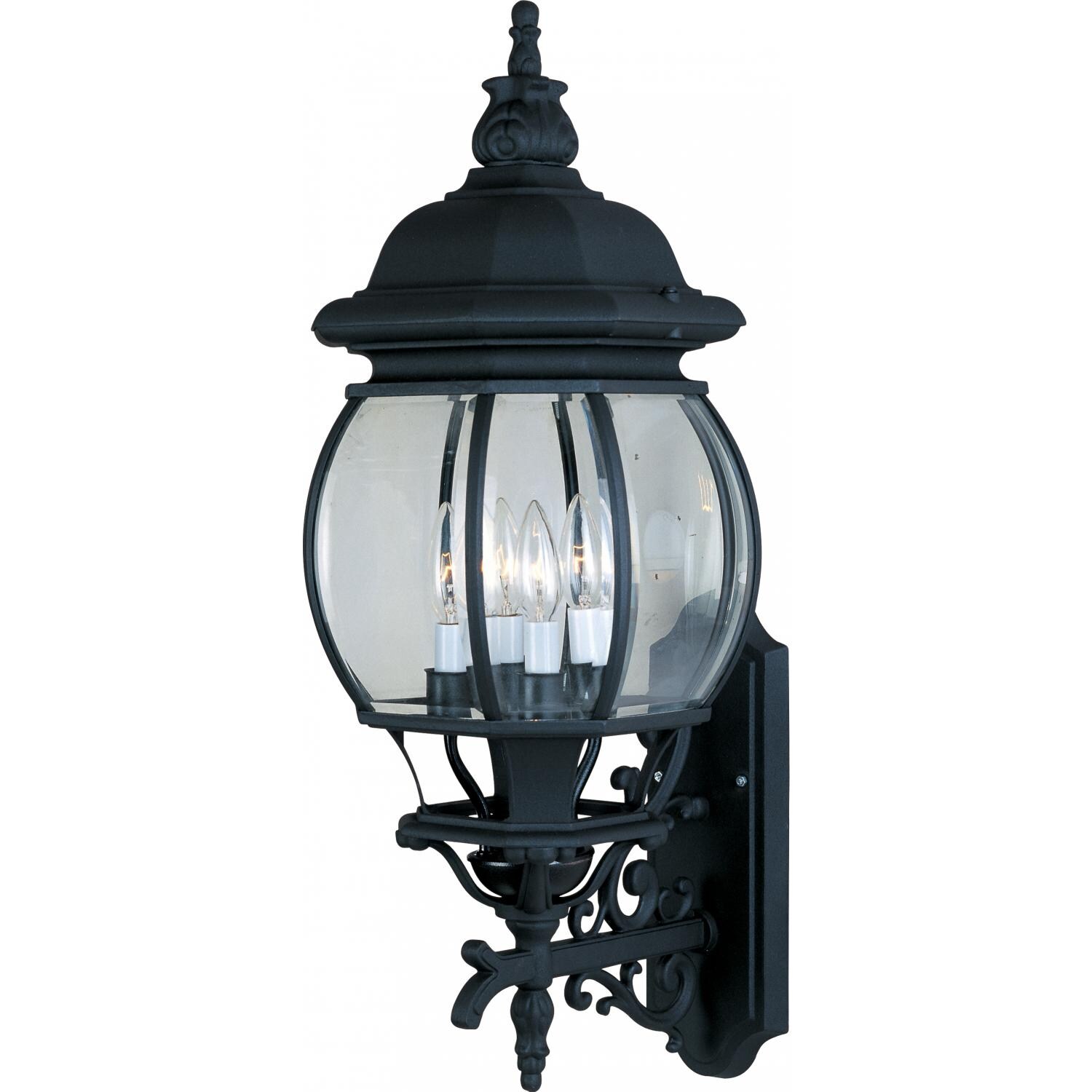 Maxim Crown Hill 1037BK 60W 28-Inch Four Light Outdoor Wall Light - Black thumbnail