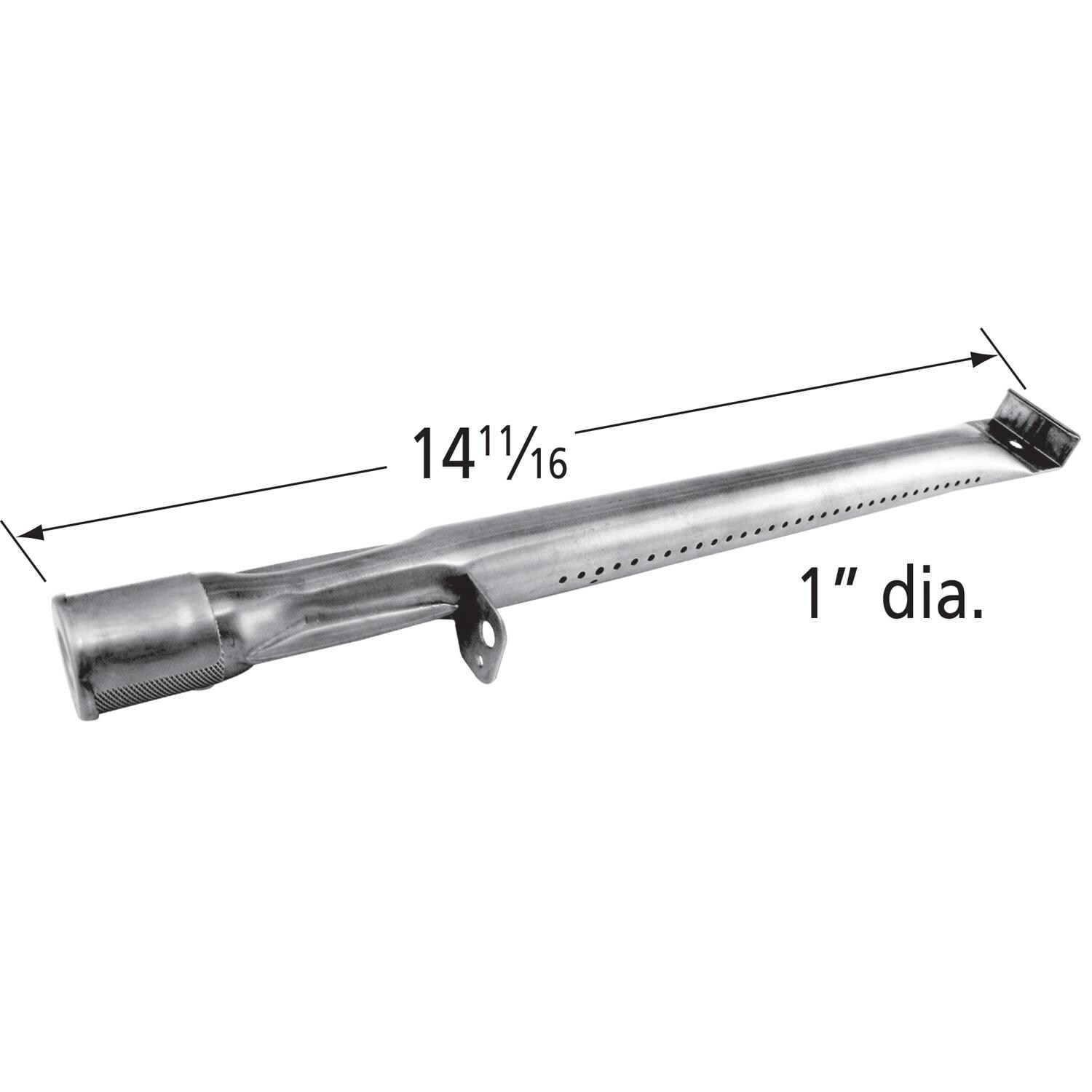 Stainless Steel Straight Pipe Burner - 12001 - Dimensions thumbnail