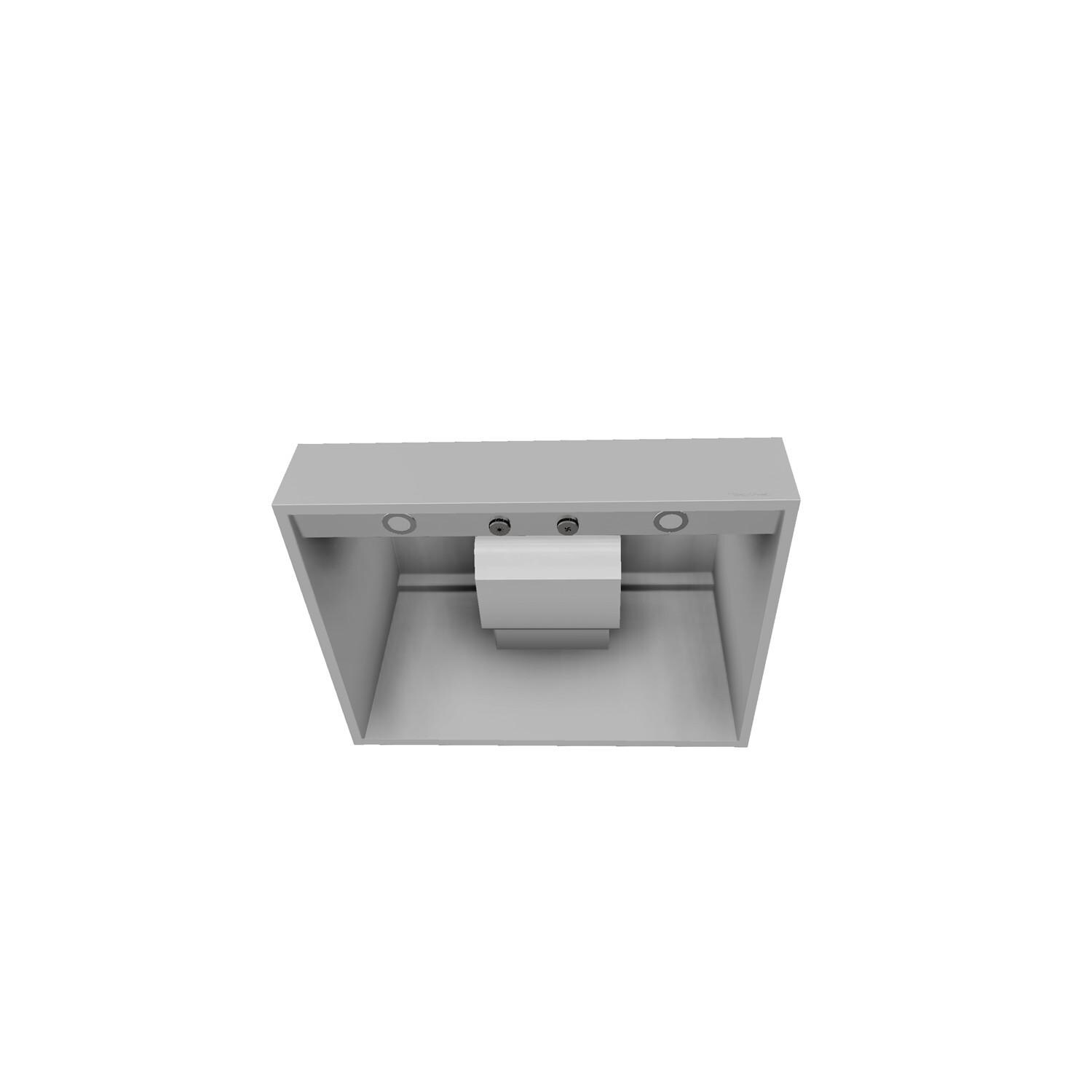 Vent-A-Hood PRH18-130 BL 30 X 24-Inch 300 CFM Professional Wall Mount Range Hood & Duct Cover for 8 ft Ceilings - From Below thumbnail