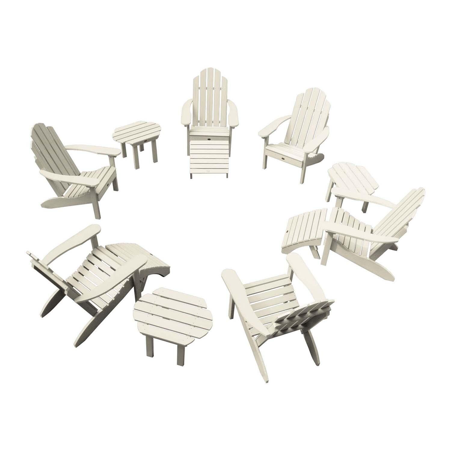 Paradise Key 12 Pc Set Polyresin Seating Set in Whitewash By Lakeview Outdoor Designs - White Background thumbnail