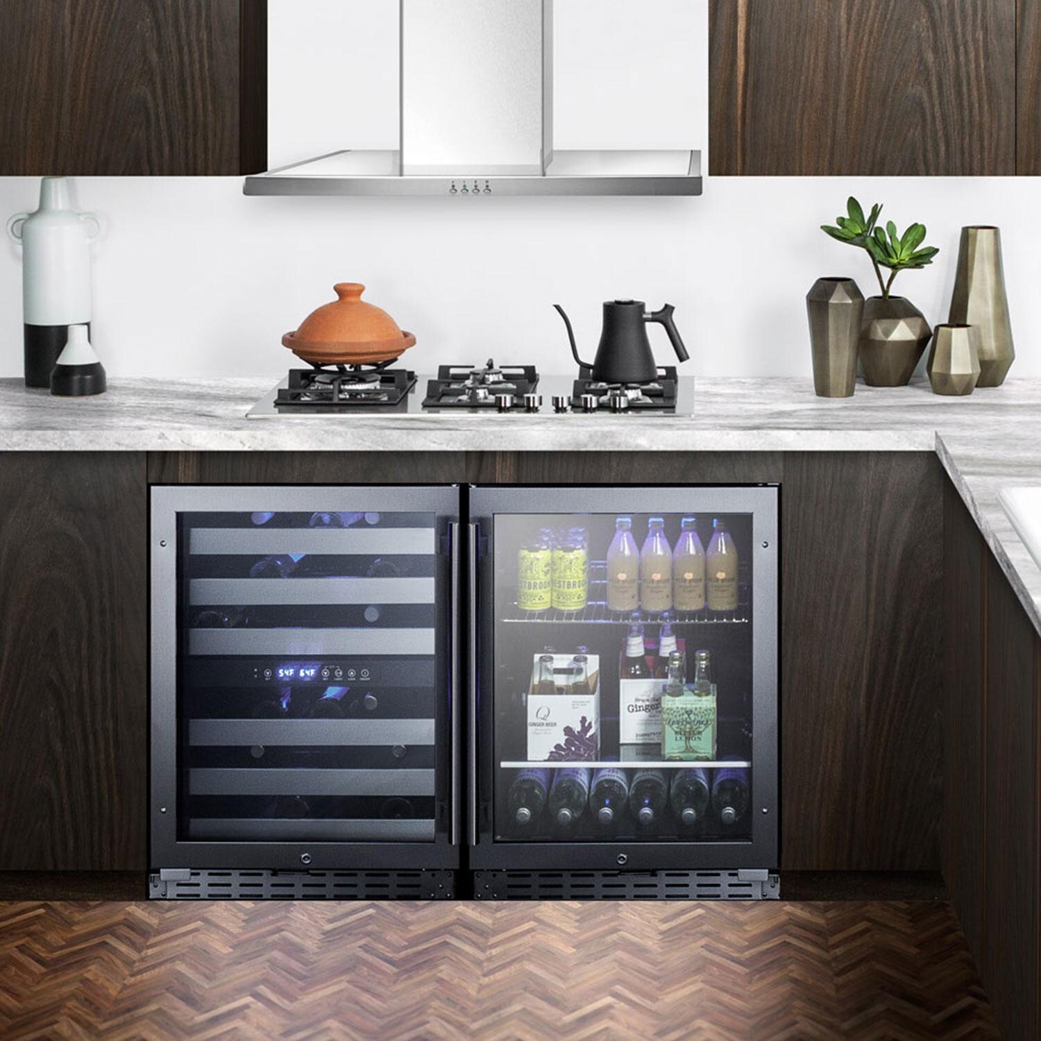 Summit ALBV2466 ADA Compliant 24 Inch 4.2 Cu. Ft. Built-In Beverage Cooler - Installed in Kitchen - Lifestyle thumbnail