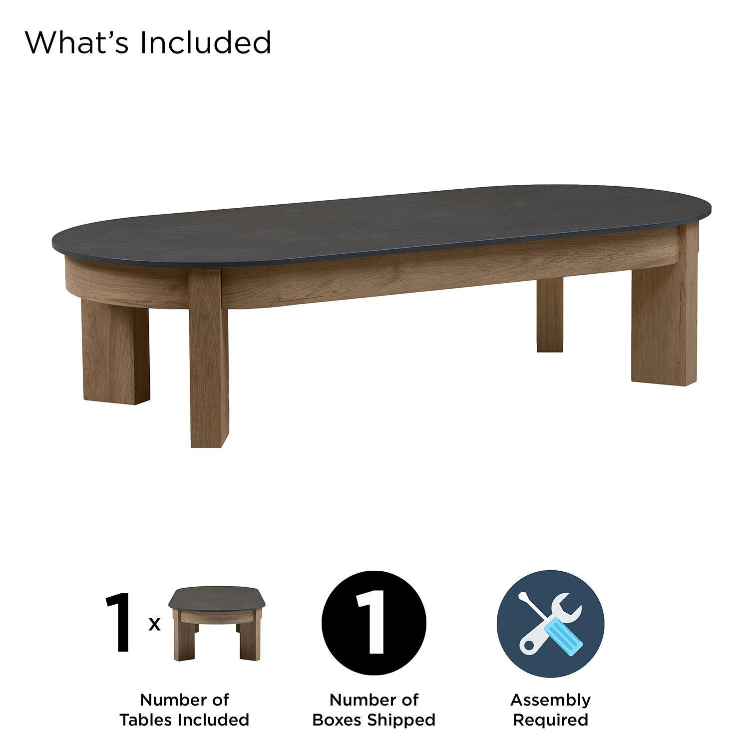 Heritage 25-in Aluminum Coffee Table in Beechwood by Lakeview Outdoor Designs - Included - Detail thumbnail
