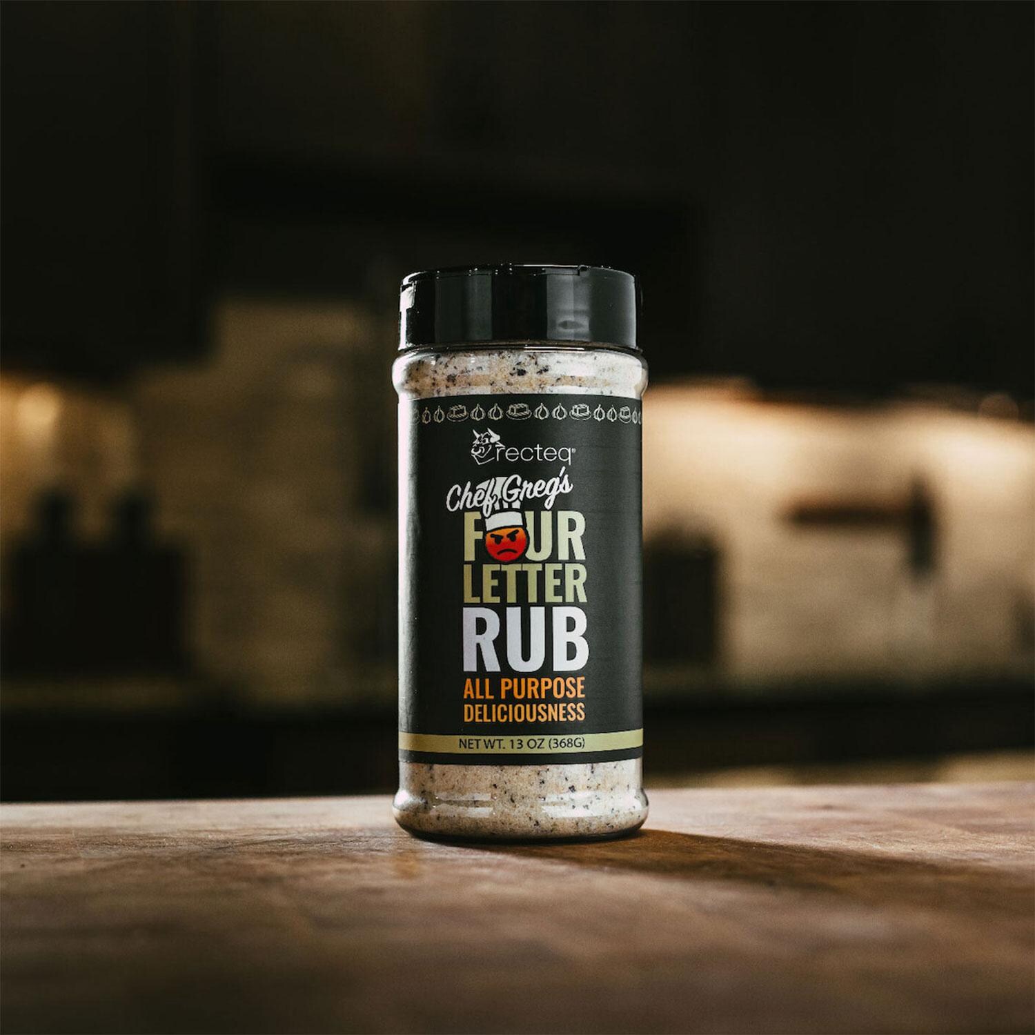 recteq RT-RSBDL BBQ Rub & Sauce Seasoning Bundle - Four Letter Rub - Detail thumbnail