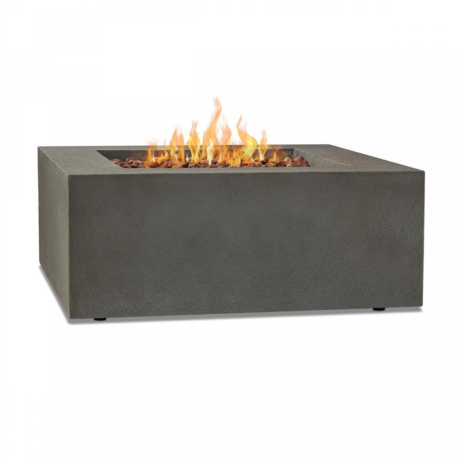 Lakeview Outdoor Designs SC-9720LP-GLG Villa Flora 36-Inch Square Propane Gas Fire Pit Table - Glacier Gray thumbnail