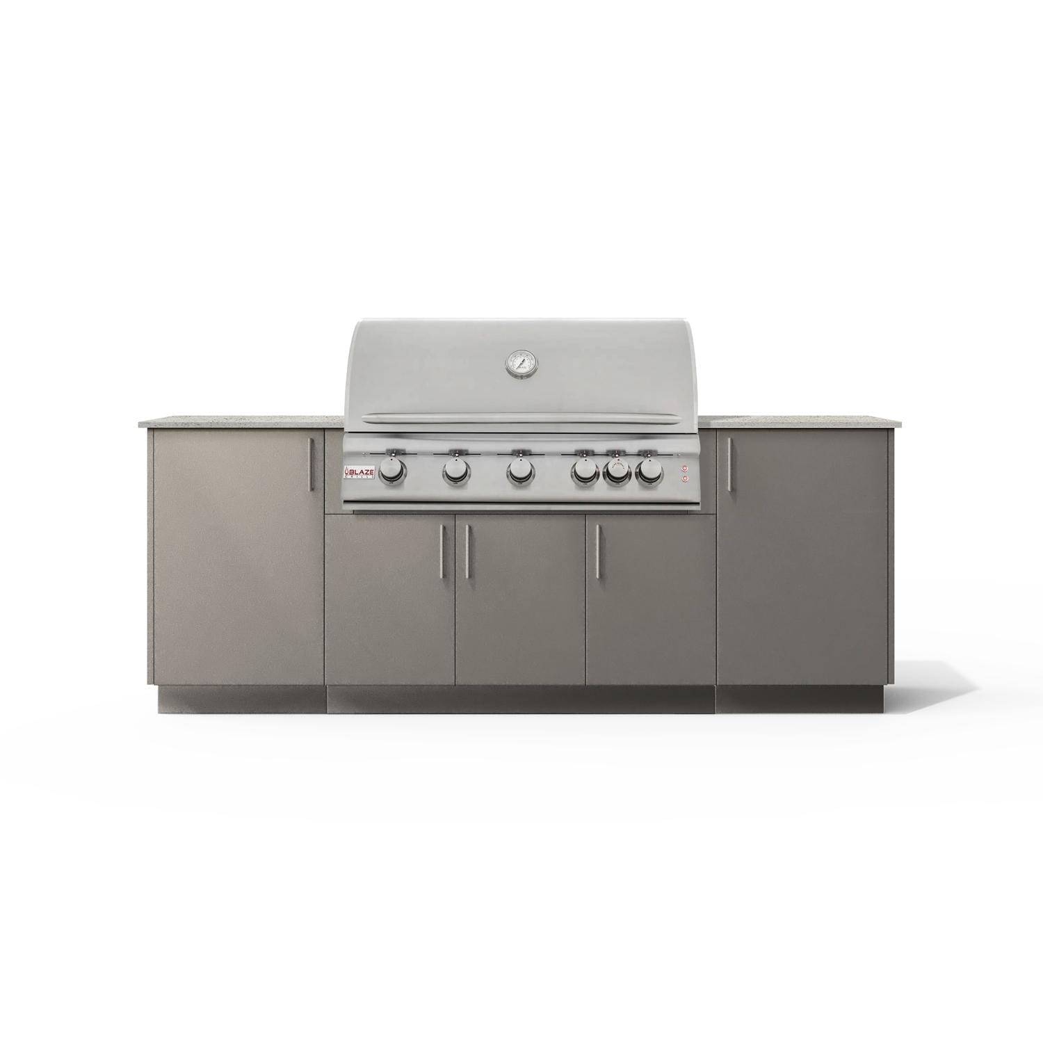 Urban Bonfire Sierra 40 Outdoor Kitchen w/ Blaze LTE Natural Gas Grill, Keon Dekton Countertop & Clay Finish - B-Sierra-40-Blaze-Keon-Clay