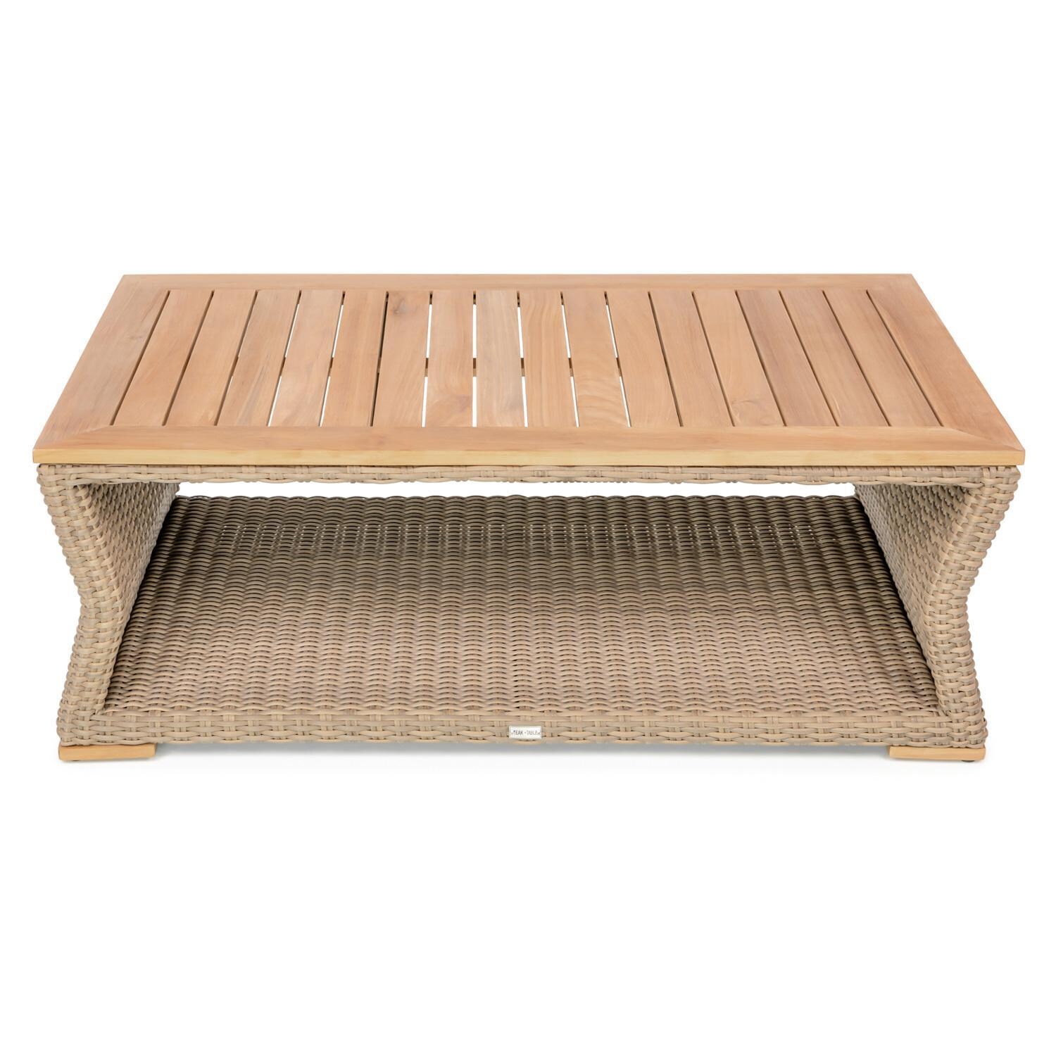 Teak + Table Havana Rectangular Coffee Table - White Background thumbnail