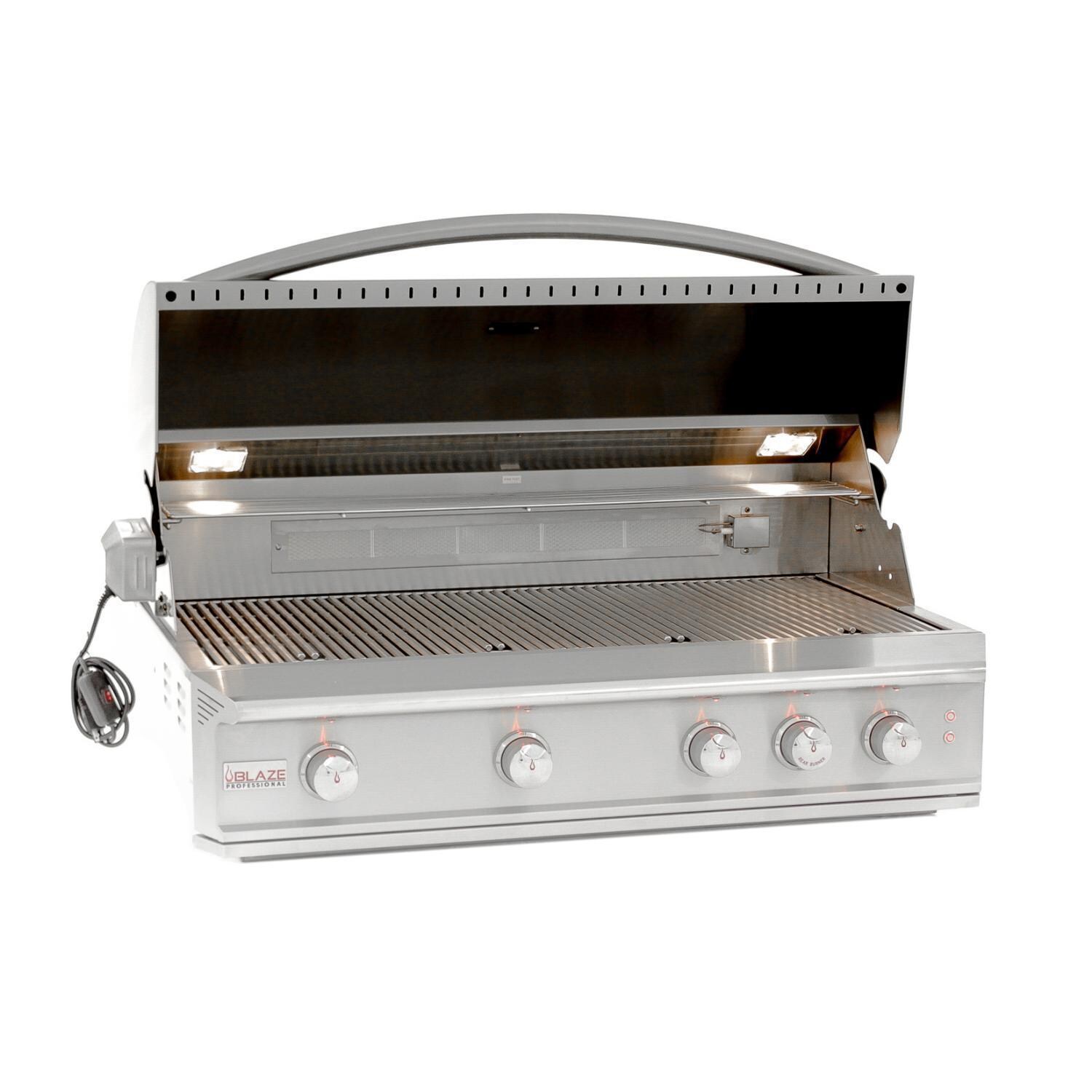 Blaze Professional LUX 44-Inch 4-Burner Built-In Natural Gas Grill With Rear Infrared Burner - BLZ-4PRO-NG