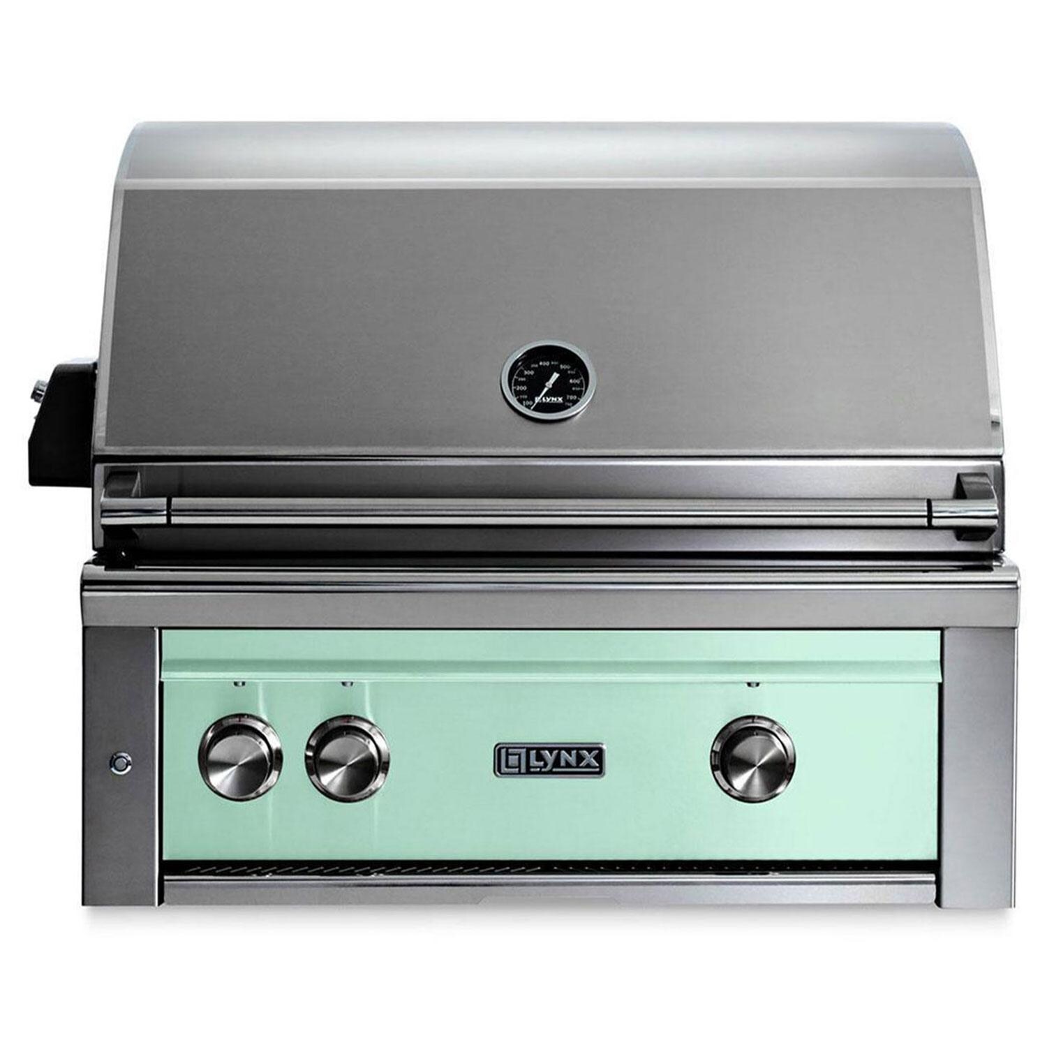 Lynx L30R-3-SUNG Professional 30 Inch Built-In Natural Gas Grill w/ Rotisserie in Surf - Display - White Background thumbnail
