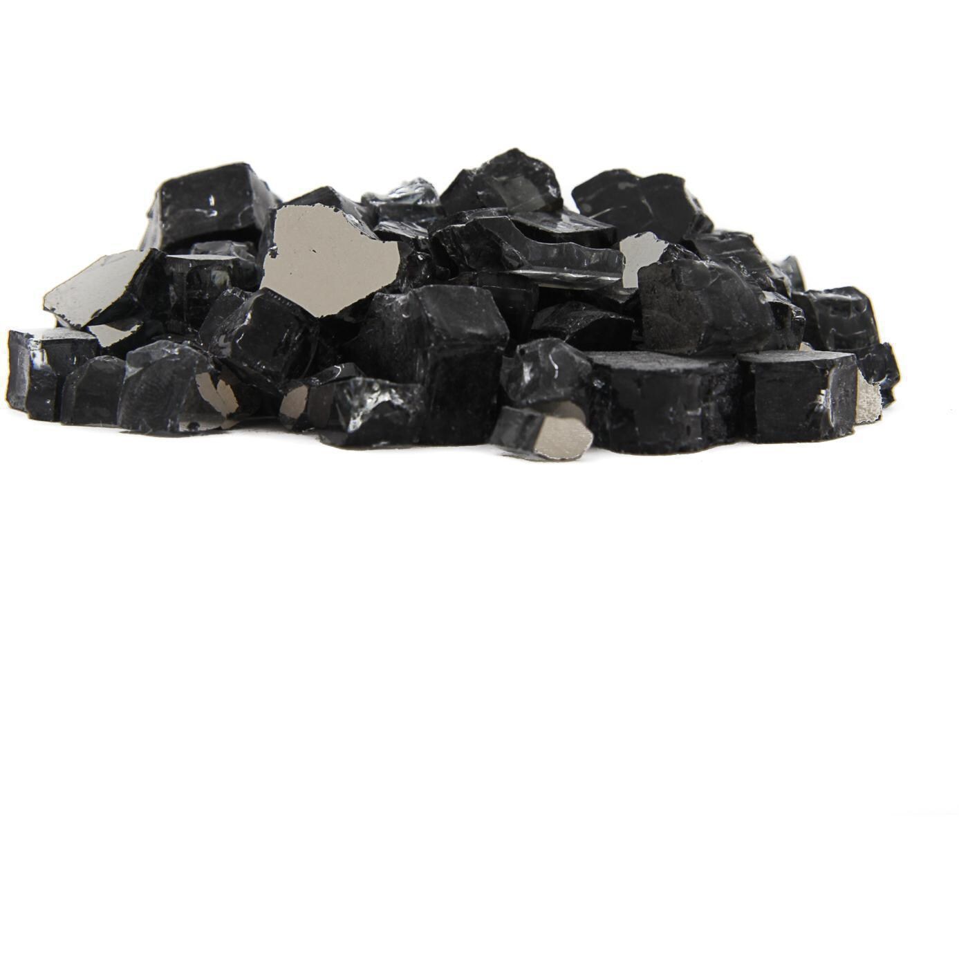 BBQGuys Signature Series 1/2-Inch Onyx Black Reflective Fire Glass thumbnail