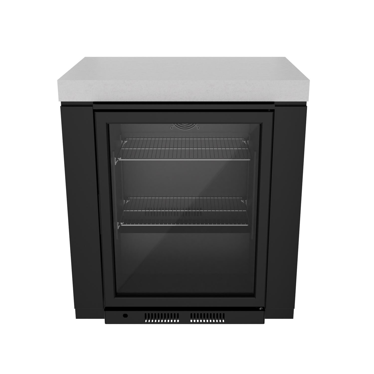 Everdure Marine Grade Cabinet Module w/ Beverage Cooler in Black