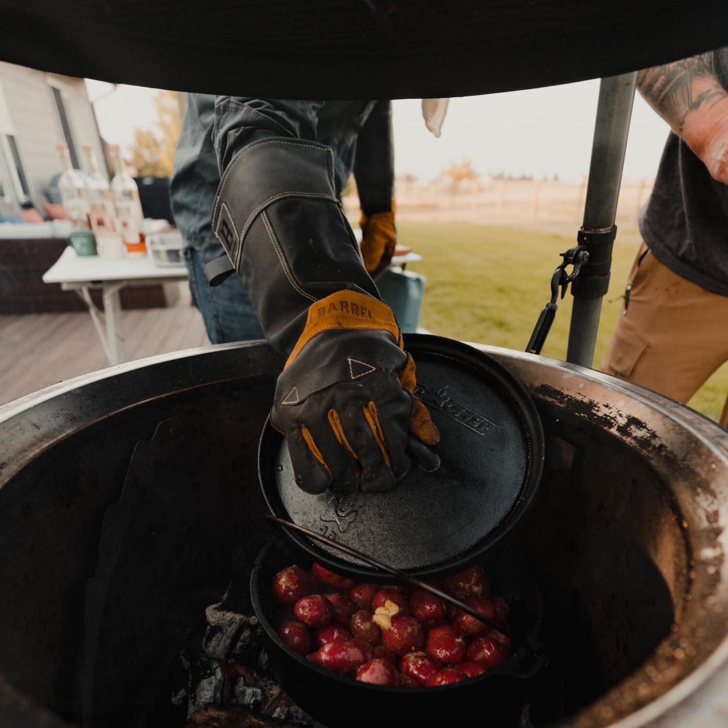 Burch Barrel 40001-BK-L Stockmans Gloves - Reaching In thumbnail