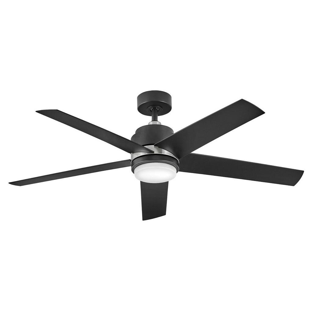 Hinkley Lighting Tier 54 Inch Indoor / Outdoor Ceiling Fan W/ LED Lighting - Matte Black - 902054FMB-LWA