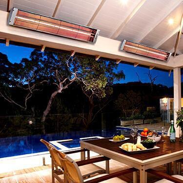 Bromic Cobalt 6000W Smart-Heat Infrared 240V Electric Patio Heater Bundle W/ Wireless Controller - Lifestyle thumbnail