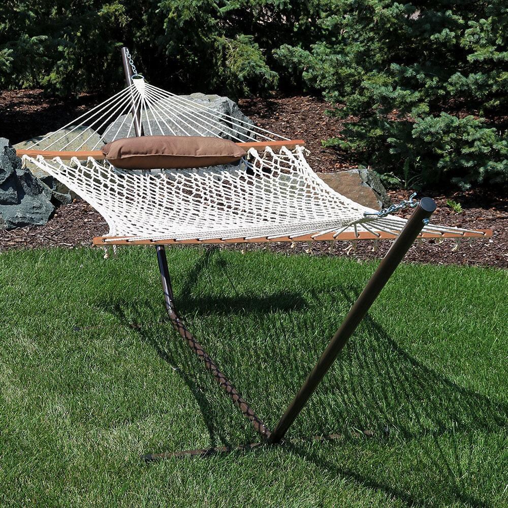 Ultimate Patio Rope Hammock w/ Stand, Pad, & Pillow - Desert Stripe - Lifestyle Rope Only thumbnail