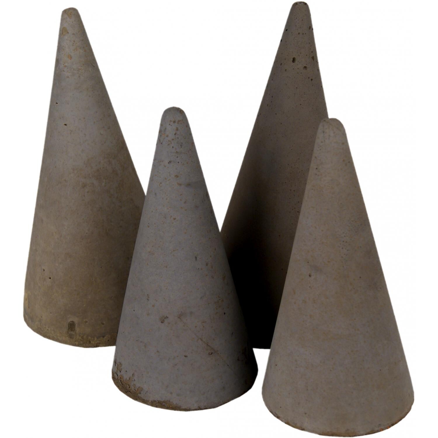 Peterson Real Fyre Decorative Geo Shapes Slate Cone Set - Set Of 4