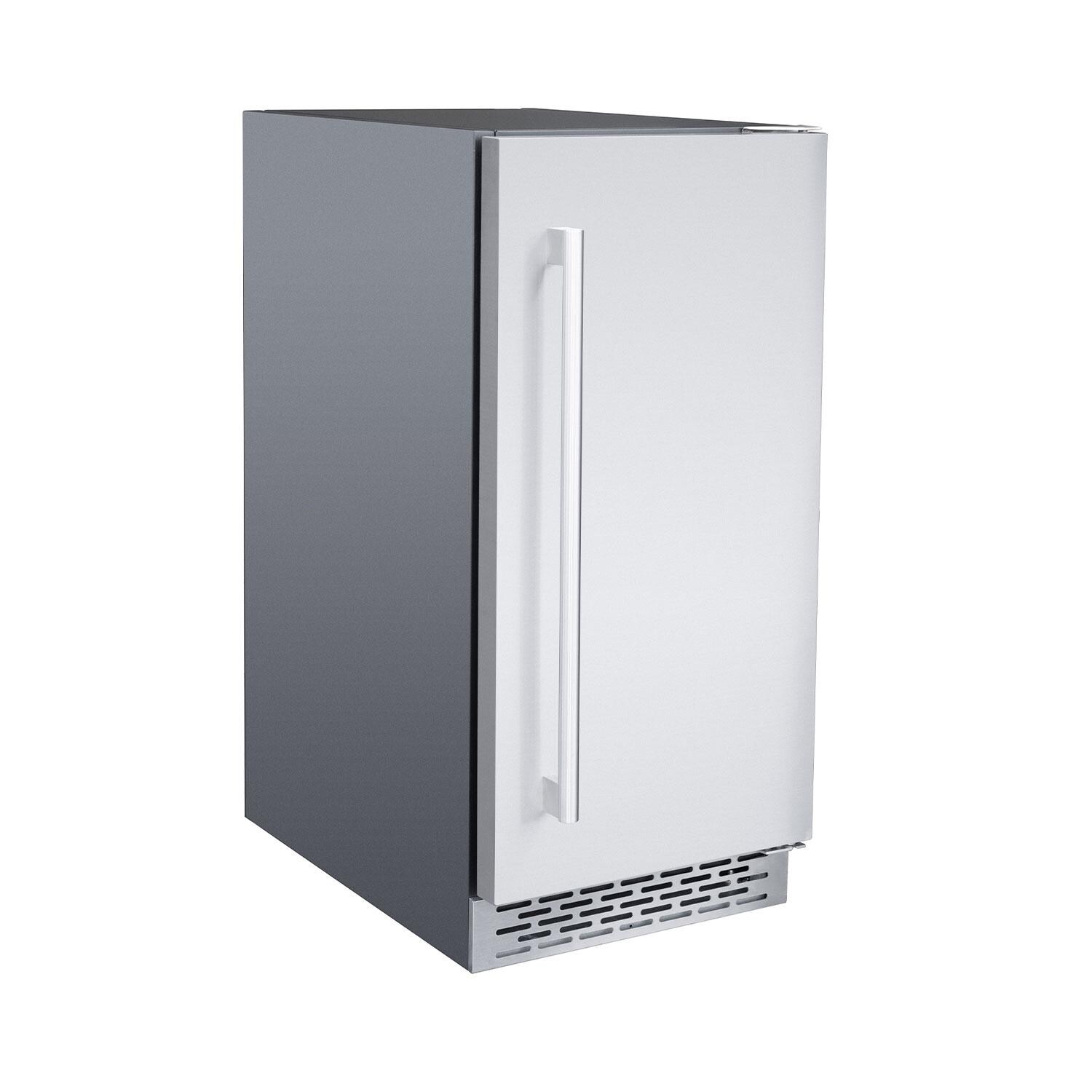 Summerset 15-in 55 Lb. Right Hinge Outdoor Ice Maker - Closed - Side Angle - White Background thumbnail