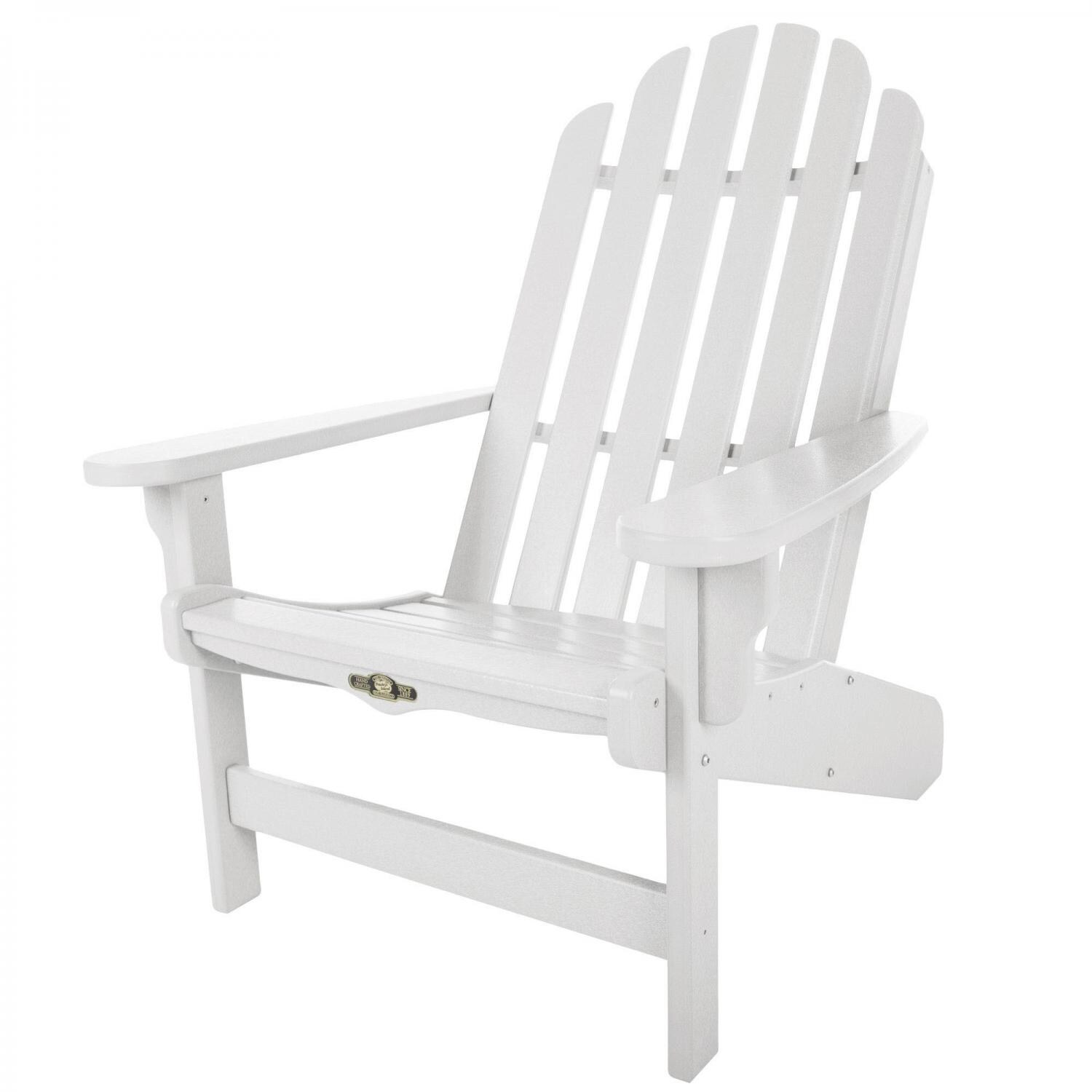 Pawleys Island Essentials Poly Lumber Patio Adirondack Chair - White