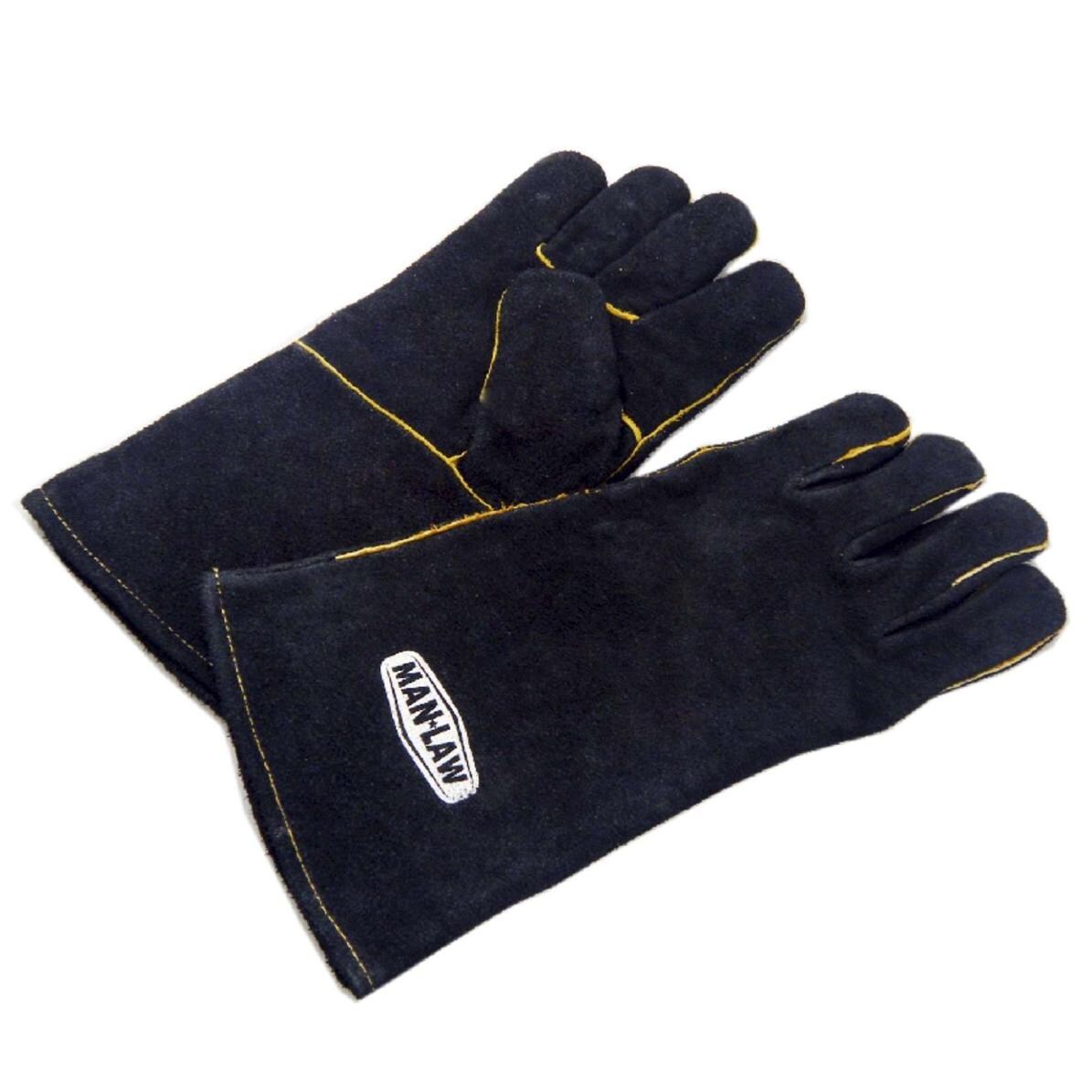 Man-Law Leather Set Of 2 BBQ Grill Gloves thumbnail
