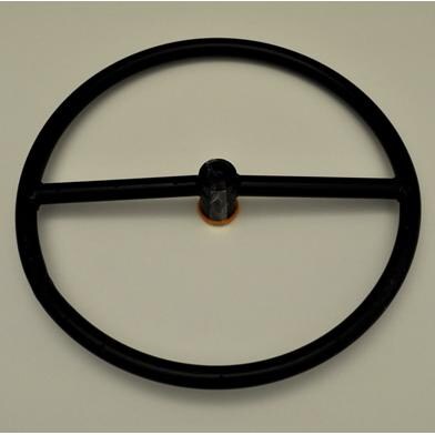 HPC 12-Inch Round Black Steel Single-Ring Natural Gas Fire Pit Ring Burner Only