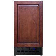 Summit 18-Inch 2.7 Cu. Ft. Compact Freezer - Custom Panel / Black Cabinet - SCFF1842IF image