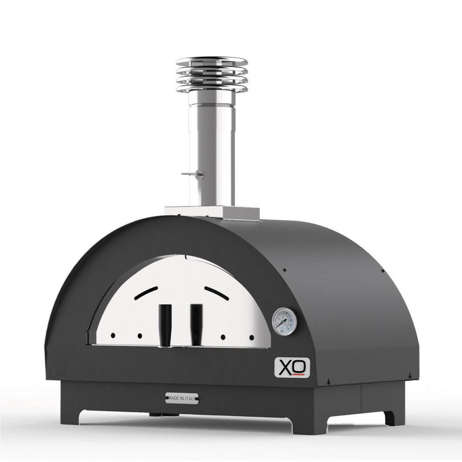 XO Appliance XOPIZZA1CA PIZZA1 Countertop Wood-Fired Pizza Oven in Carbona - White Background thumbnail