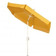FiberBuilt 7.5 Ft. Aluminum Market Patio Umbrella W/ Crank Lift & Tilt - Yellow