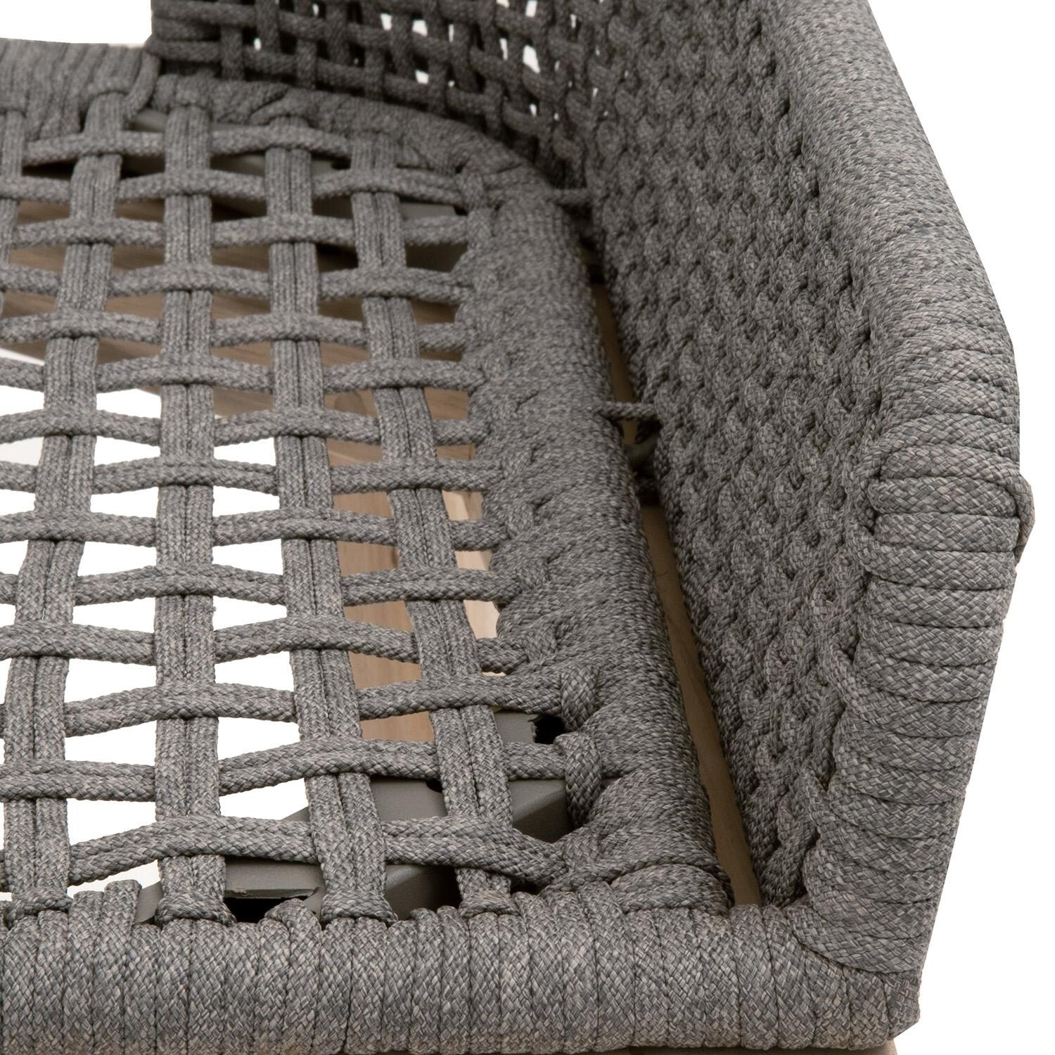 Cocoa Way Woven Rope Barstool in Dove By Lakeview - Rope Detail thumbnail