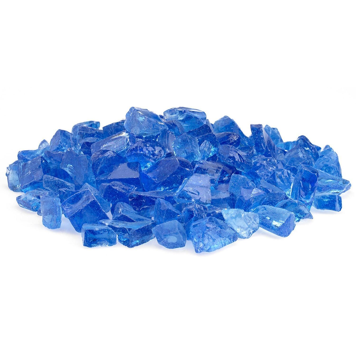 Warming Trends 3/4-in Light Blue Recycled Fire Glass-10 Lbs