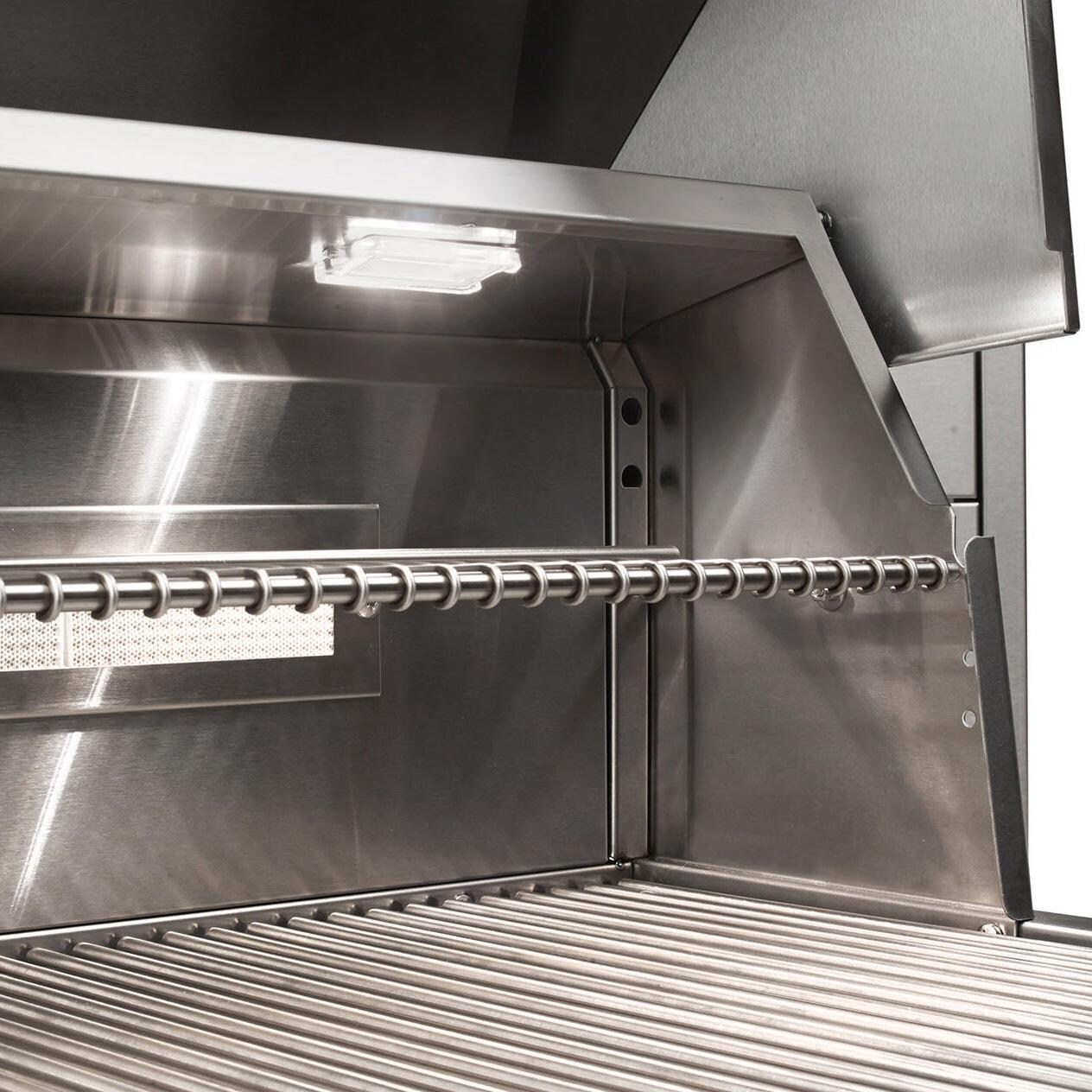 Vintage VBQ42SZG-L 42 Inch Liquid Propane Gas Grill with Sear Zone - Interior Light - Detail thumbnail