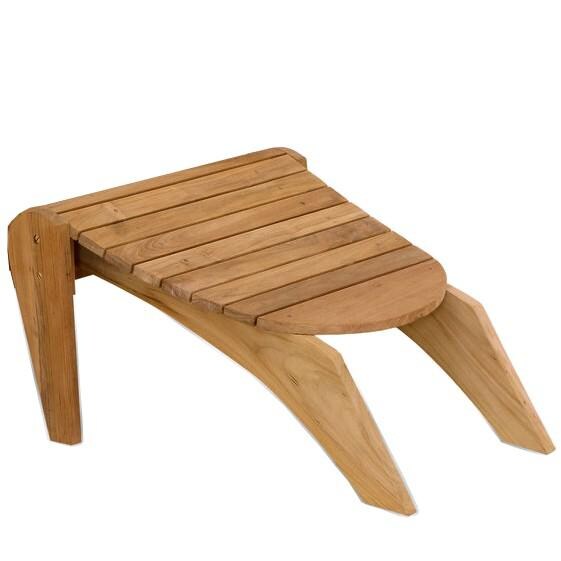 Key Wester Teak Patio Adirondack Ottoman By Douglas Nance thumbnail