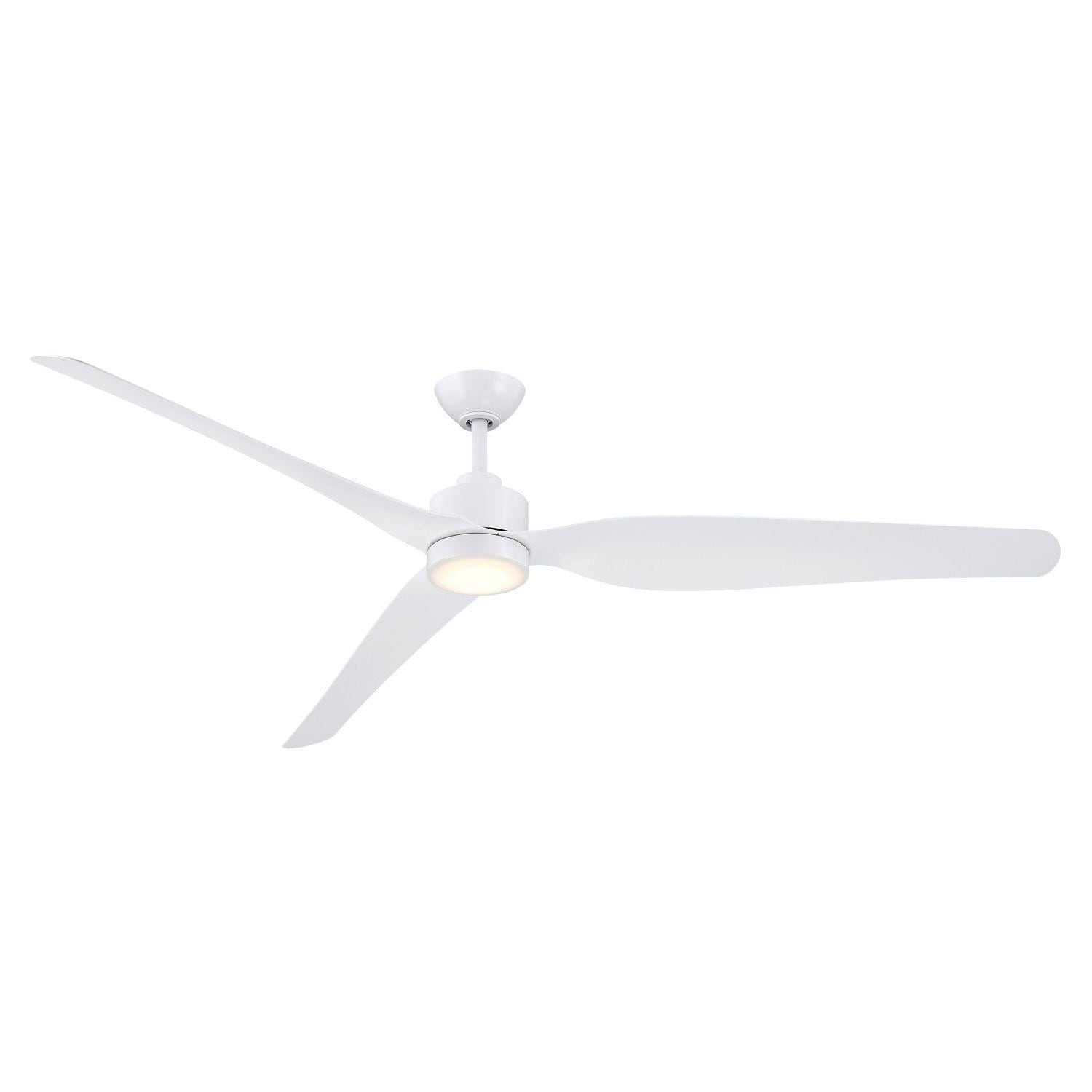 Minka-Aire Norwynd 72-in 5CCT LED Smart Coastal-Rated Indoor/Outdoor Ceiling Fan in Flat White Finish w/ Flat White Blades