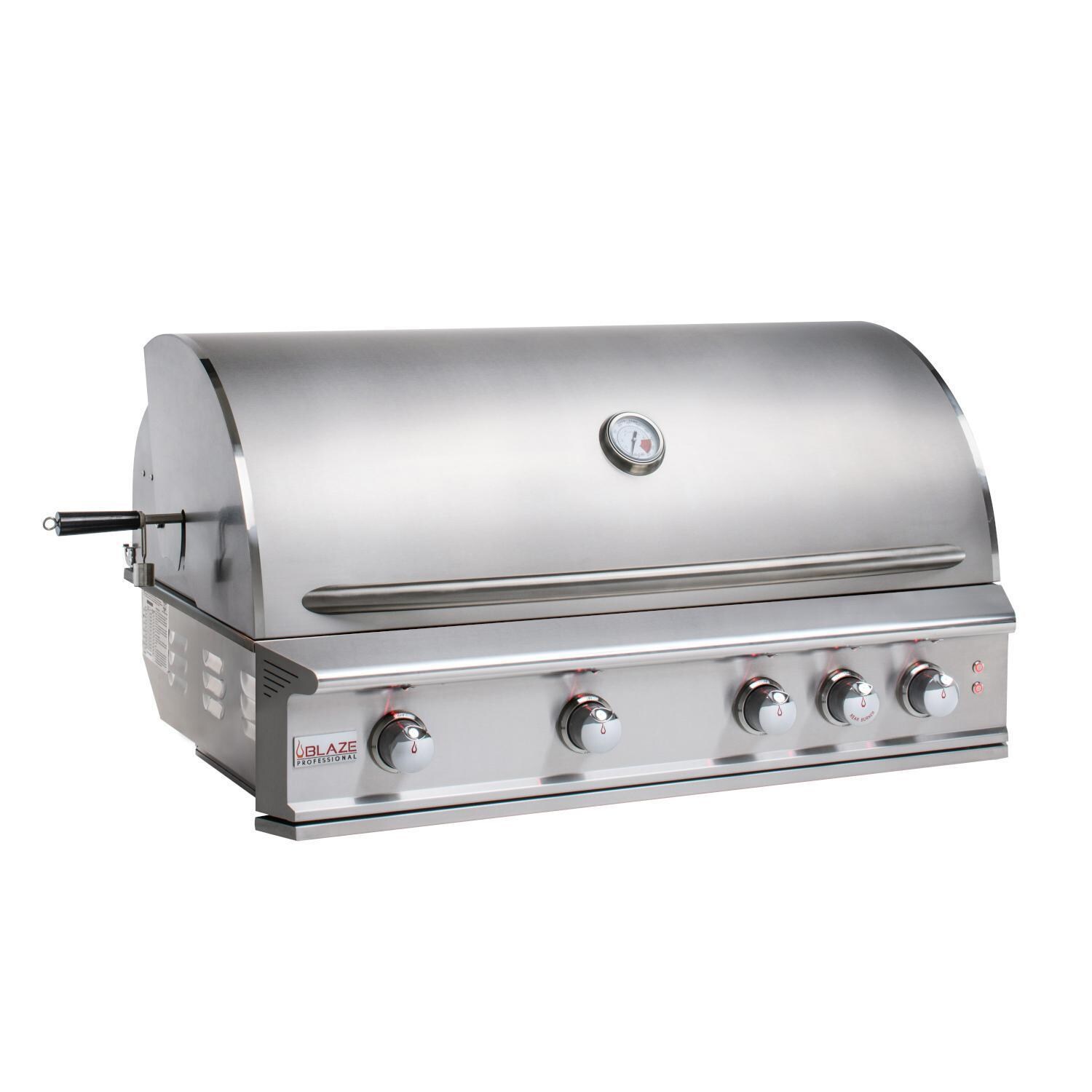 Blaze BLZ-4PRO-LP Professional LUX 44-Inch 4-Burner Built-In Propane Gas Grill With Rear Infrared Burner - Closed View - White Background thumbnail
