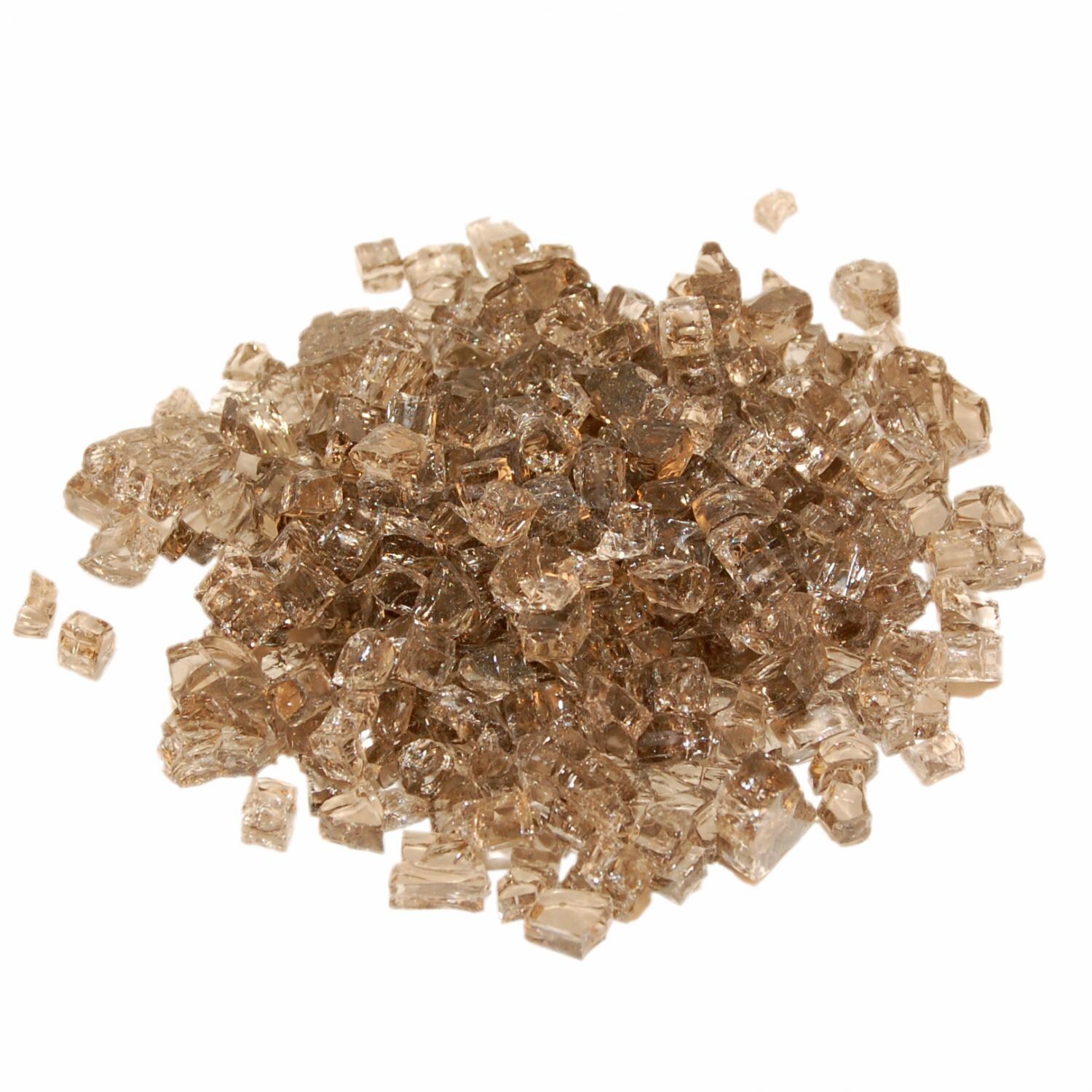 Peterson Real Fyre Glass Bronze Fire Glass - 40 Lbs thumbnail