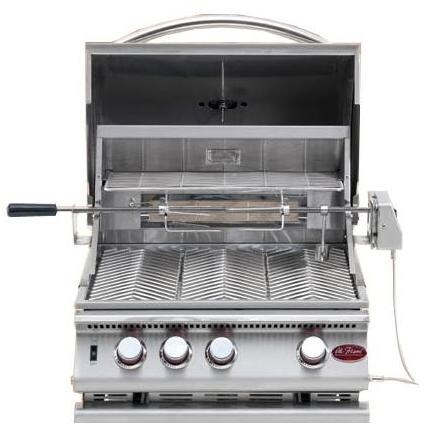Cal Flame Gas Grills 25 Inch 3 Burner Natural Gas BBQ Grill Built In