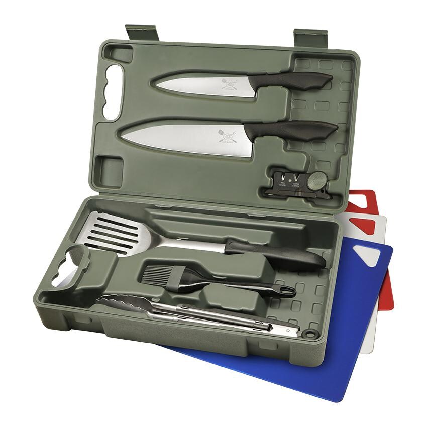 Outdoor Edge Cut-n-Que 10-Piece BBQ Knife Set