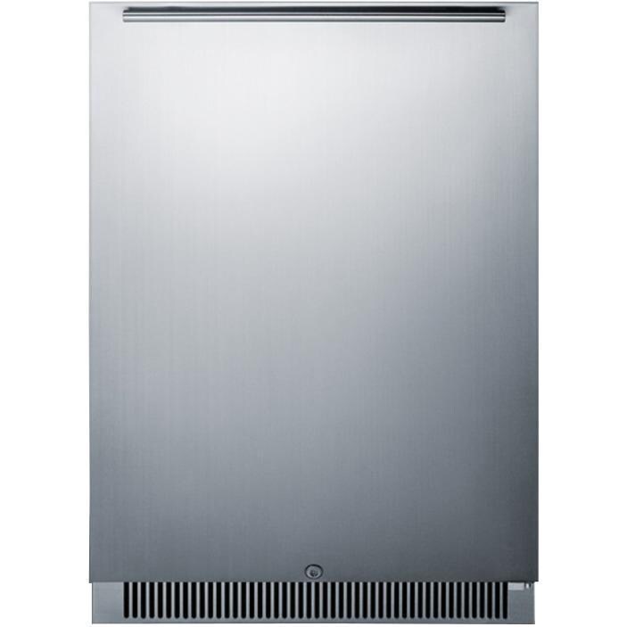 Summit 24-Inch 5.5 Cu. Ft. Outdoor Rated Compact Refrigerator - Stainless Steel - CL68ROS