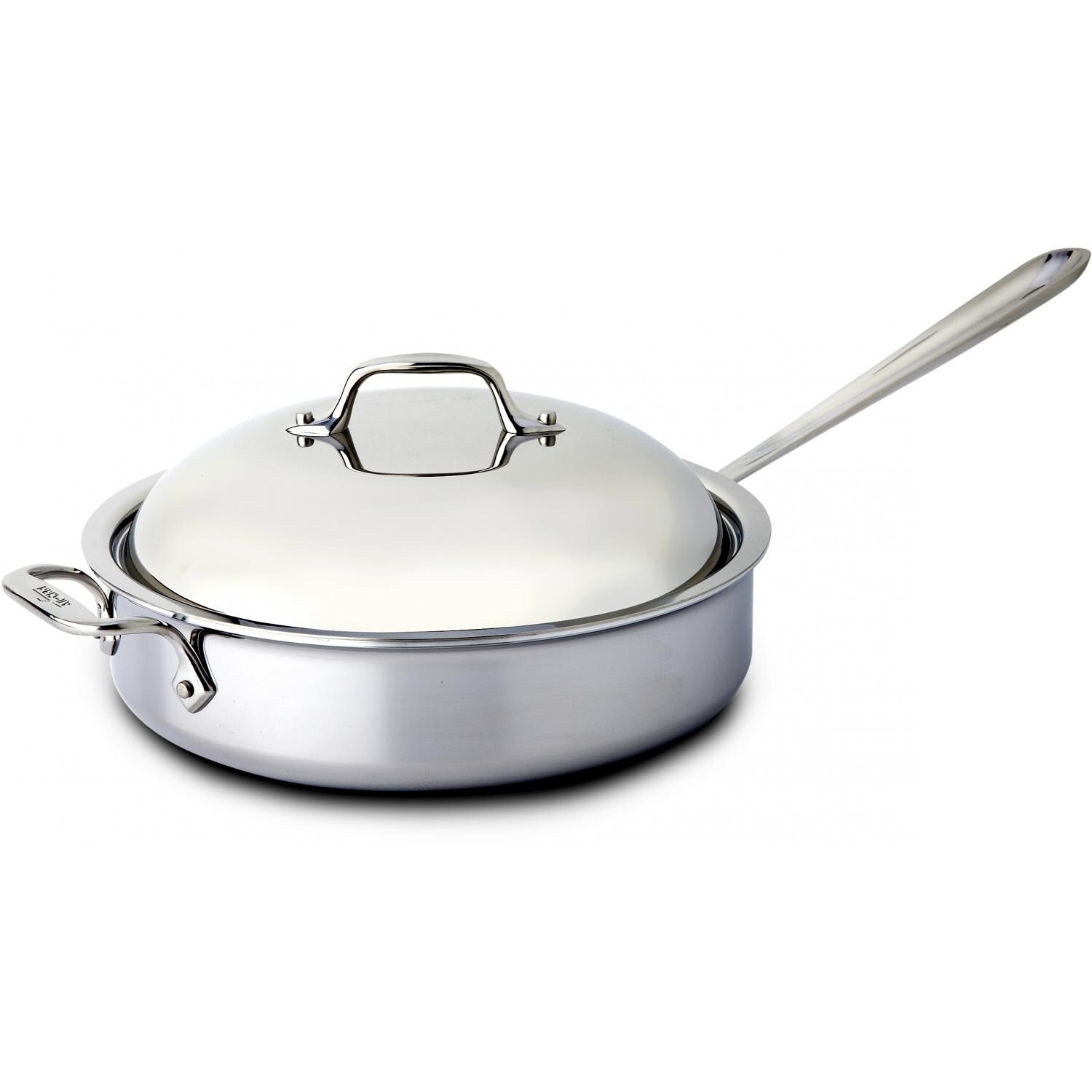 All-Clad Stainless 4-Quart Saute Pan With Domed Lid thumbnail