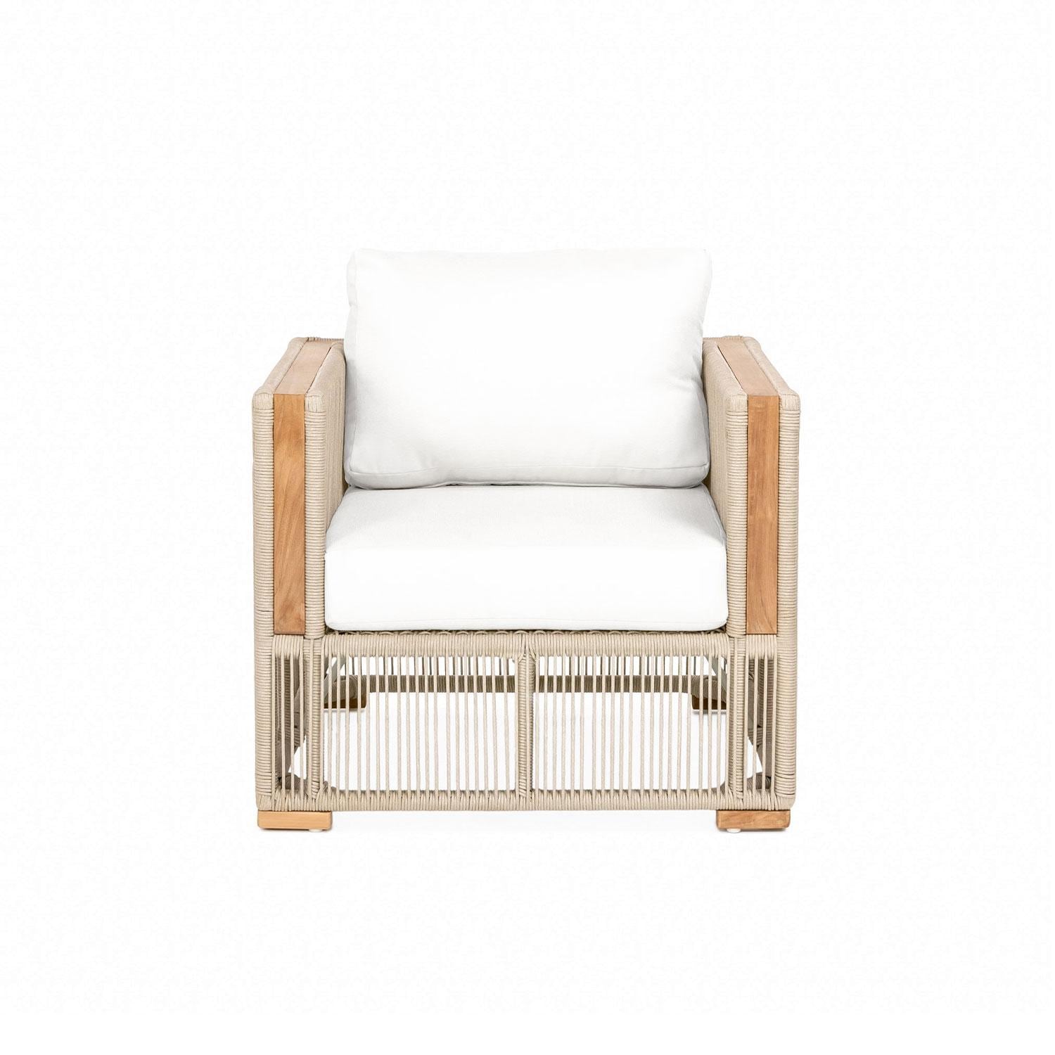 Pelican View Woven Rope Club Chair in Sand/Natural by Lakeview Outdoor Designs