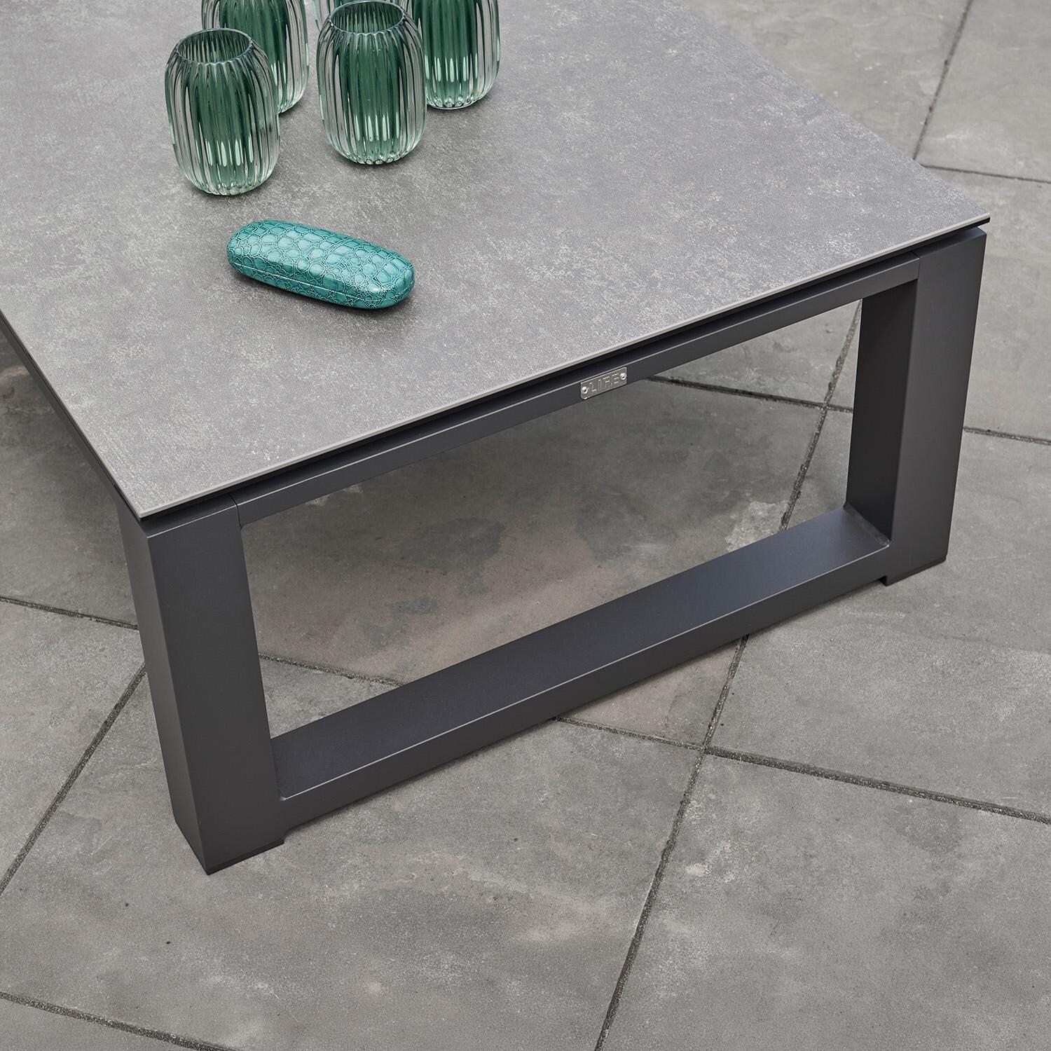 Boston Select 4 Pc Aluminum Reclining Lounge Set By KETTLER - Table End - Lifestyle thumbnail